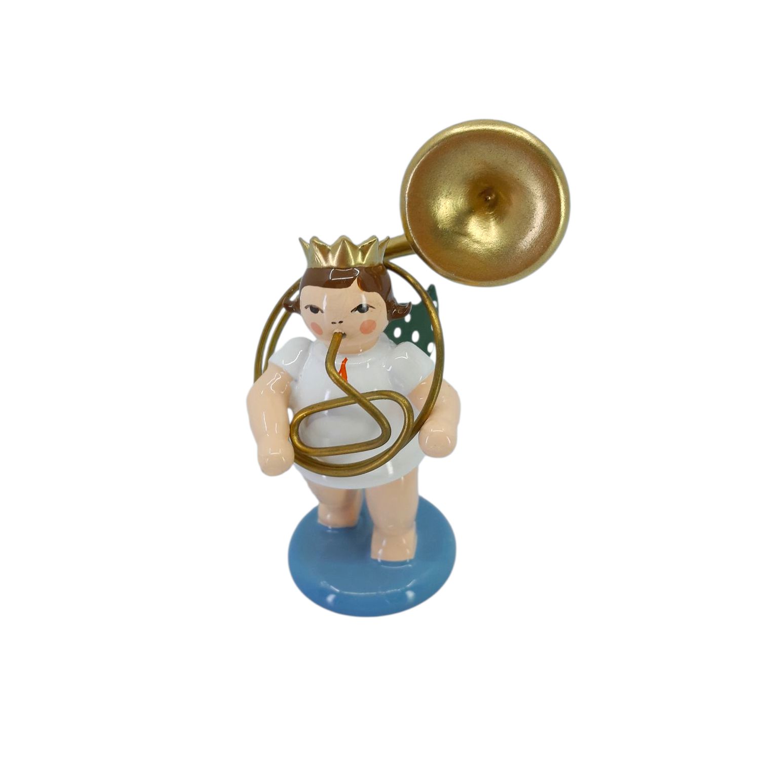 Engel mit Sousaphon mit Krone