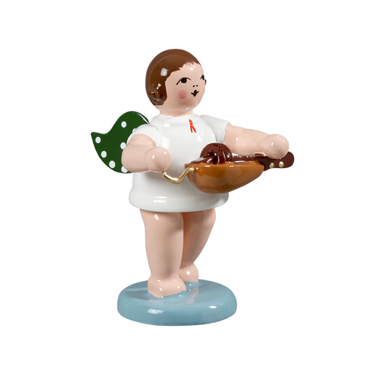 Engel mit Drehleier, ohne Krone