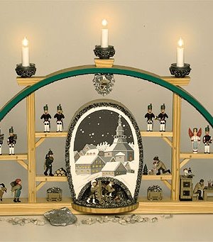 Schwibbogen Seiffener Kirche elektr.