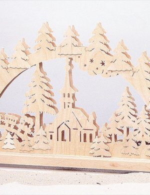 Schwibbogen Waldkirche elektr.
