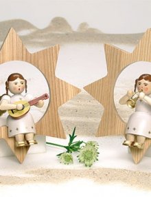 Engel im Stern mit Mandoline