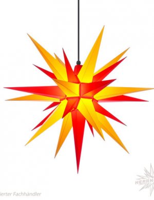 Herrnhuter Stern, Kunststoff 68cm, gelb/rot