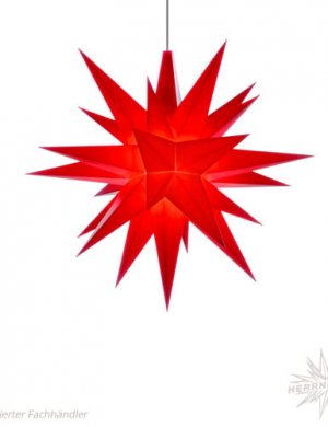 Herrnhuter Stern, Kunststoff 13cm, rot