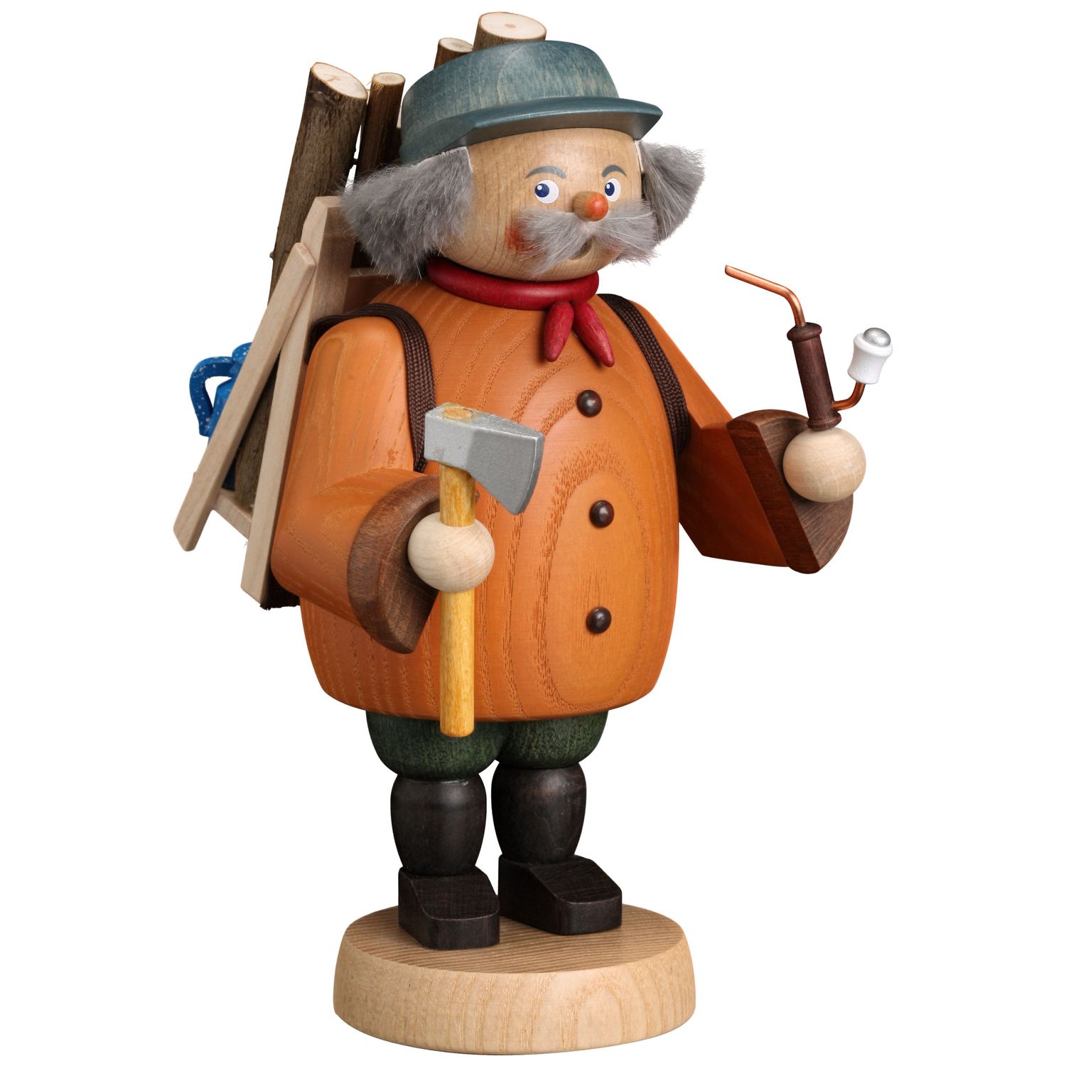 Räucherfigur Waldarbeiter
