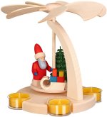 Pyramide, Bogenpyramide, klein, Weihnachtsmann mit Schlitten