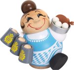 Kugelräucherfigur Kellnerin