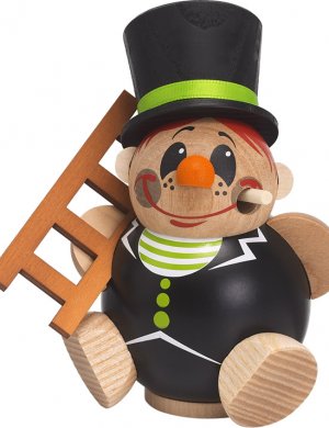 Kugelräucherfigur Schorchy mit Leiter
