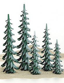 Spiralbaum grün-weiß / 50 cm