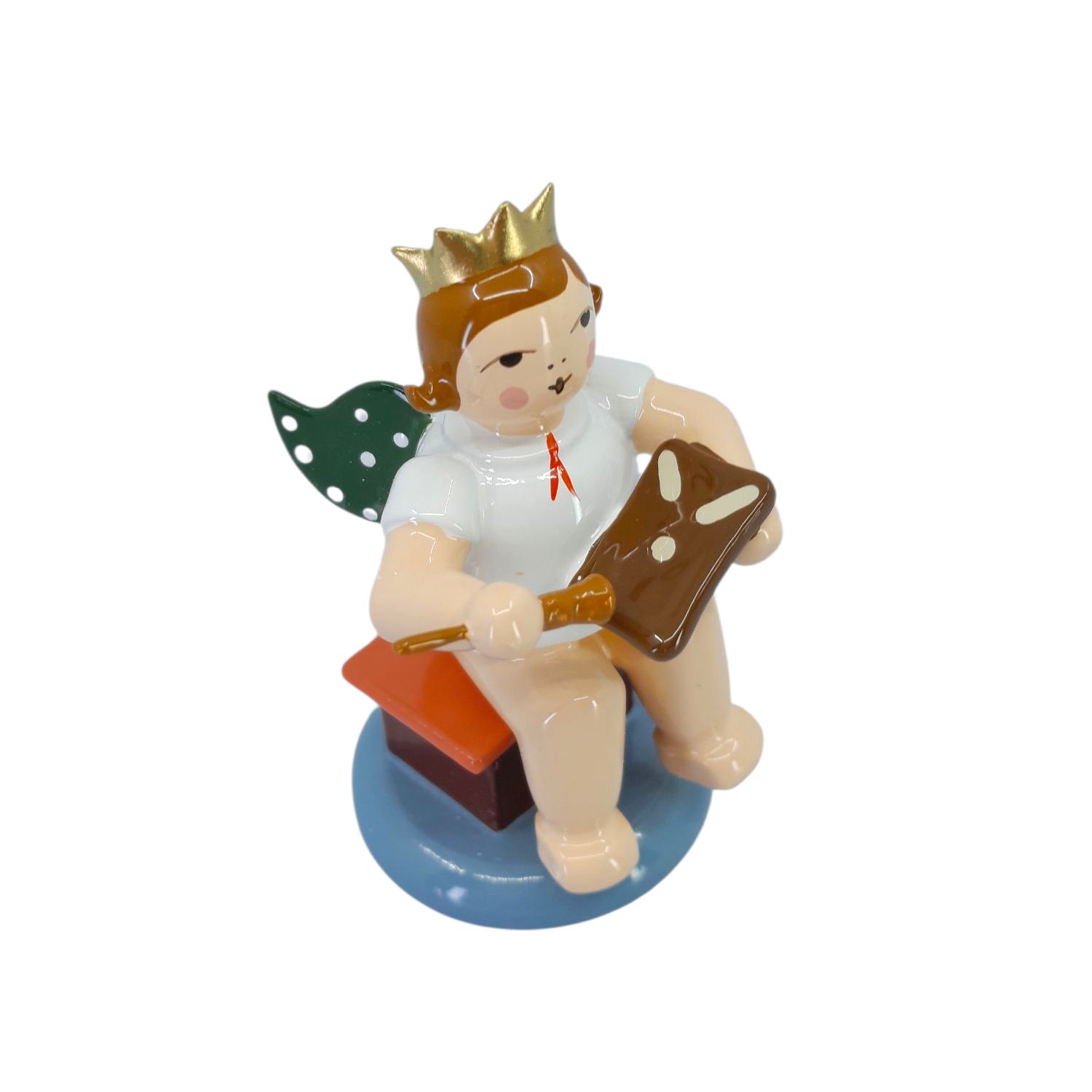 Engel mit Pfefferkuchen, mit Krone