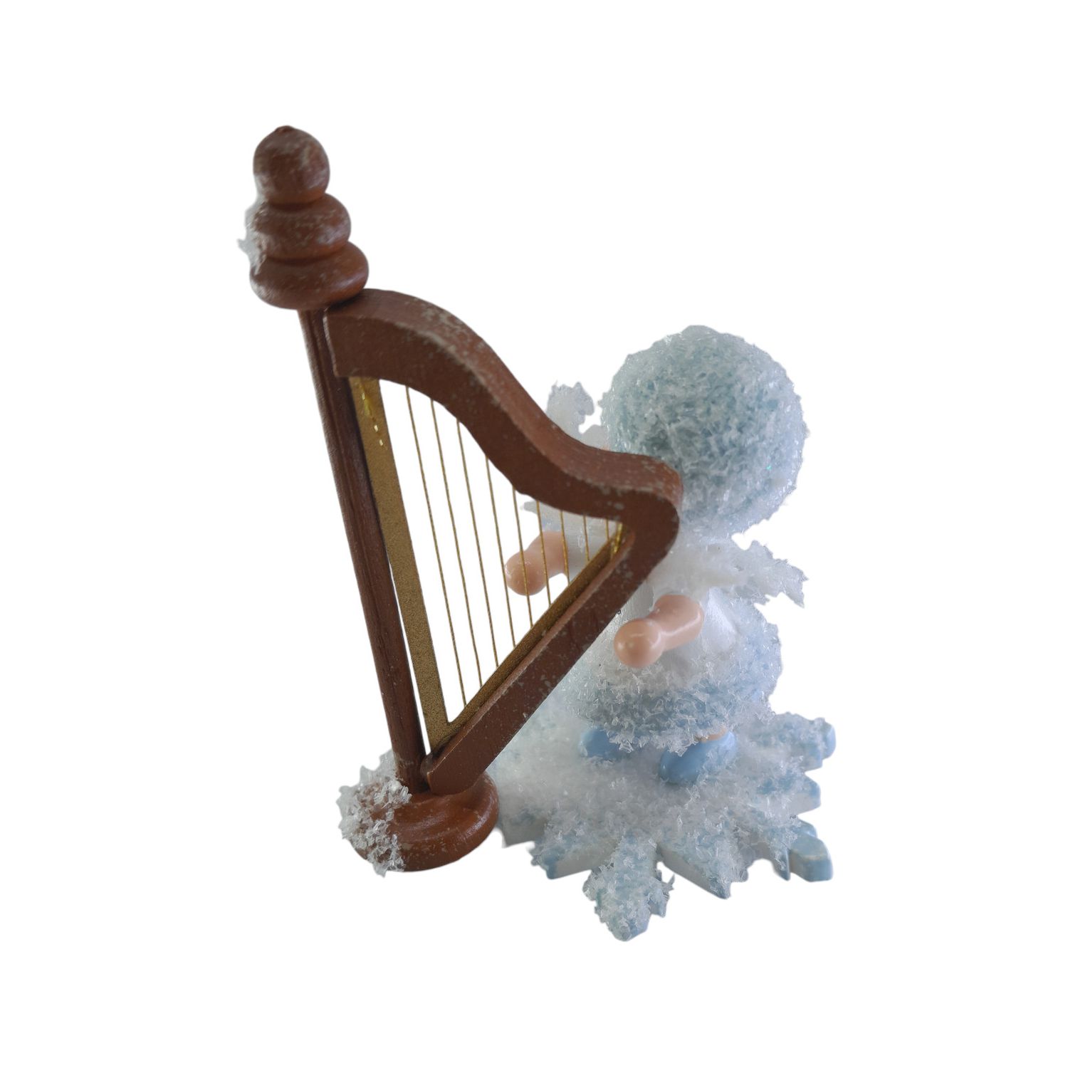 Schneeflöckchen mit Harfe