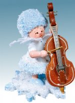 Schneeflöckchen mit Kontrabass