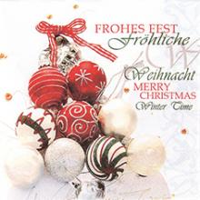 Servietten, Motiv "Frohes Fest"