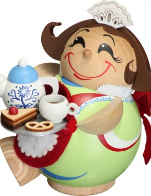 Kugelräucherfigur Schokoladenmädchen