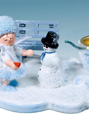 Kerzenständer Schneeflöckchen mit Schneemann **neu 2015**