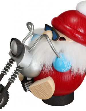 Kugelräucherfigur Hobby - Biker Nikolaus