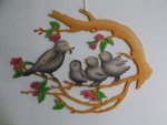 Fensterbild Vogelfamilie **Neu 2015**