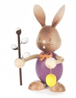 Osterhase Stupsi mit Weidenkätzchen **Neu 2015**