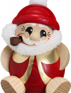 Kugelräucherfigur Nikolaus rot-gold **Neu 2016**