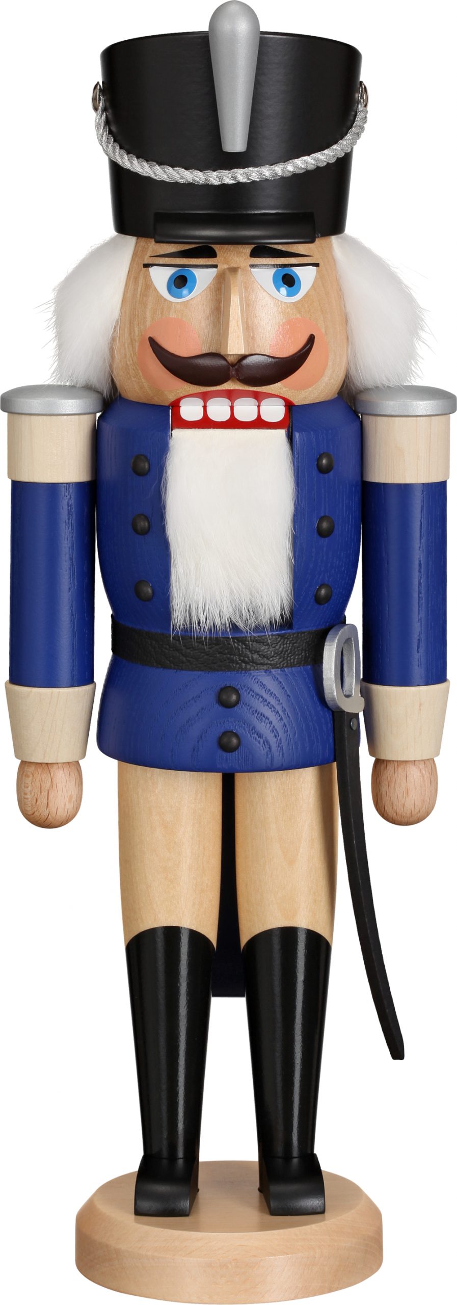 Nussknacker Husar Esche lasiert blau**Neu 2016**