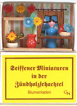 Zündholzschachtel - Blumenladen