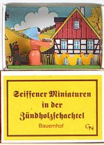 Zündholzschachtel - Bauernhof