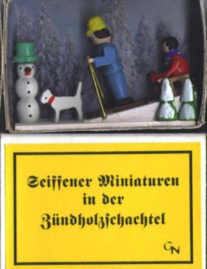 Zündholzschachtel Wintersport