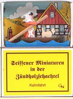 Zündholzschachtel - Kahnfahrt