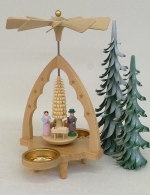Pyramide "Christi Geburt" für Teelichter **Neu 2016**