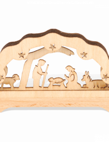 Mini-Schwibbogen "Christi Geburt" mit LED Beleuchtung