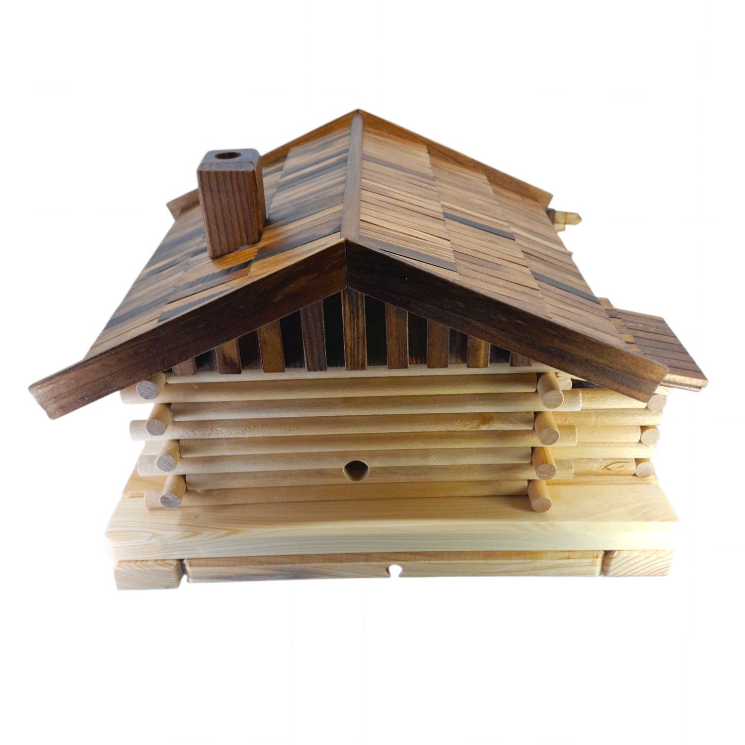 Räucher- Lichterhaus Skihütte mit Skifahrer – Bild 6