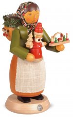 Räucherfrau "Holzspielzeugverkäuferin" **Neu 2016**