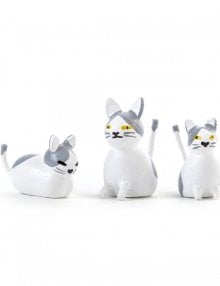 Figuren Katzenfamilie / 3-teilig