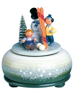 Spieldose Winterfreude Skikinder