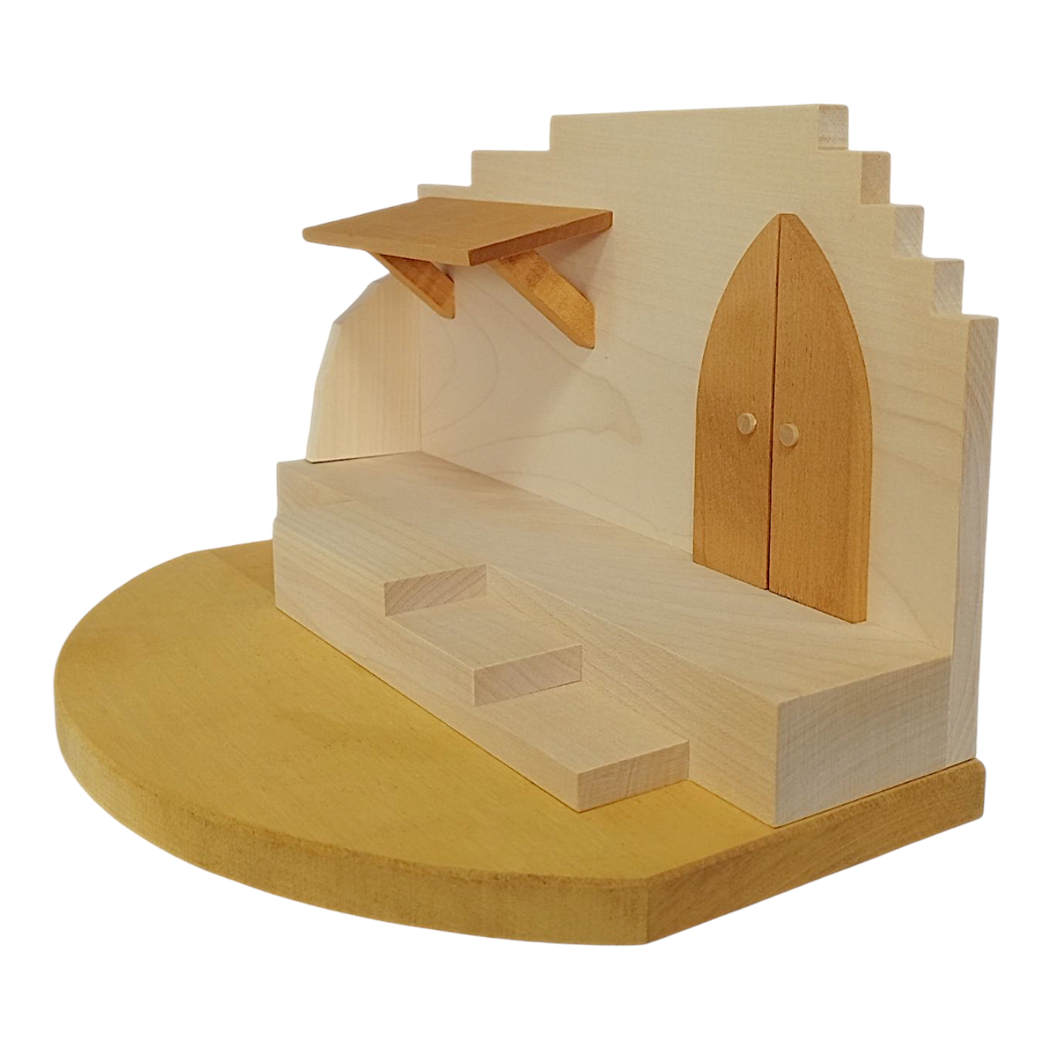 Krippenhaus natur Mittelteil