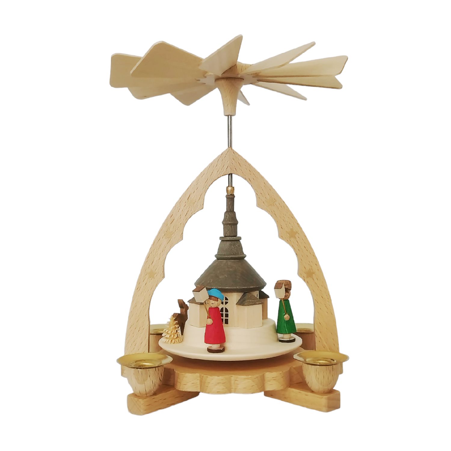 Pyramide Laternenkinder mit Seiffener Kirche