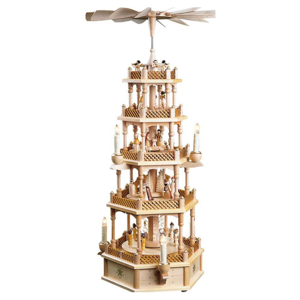 Pyramide Weihnachtsgeschichte 5Etagen