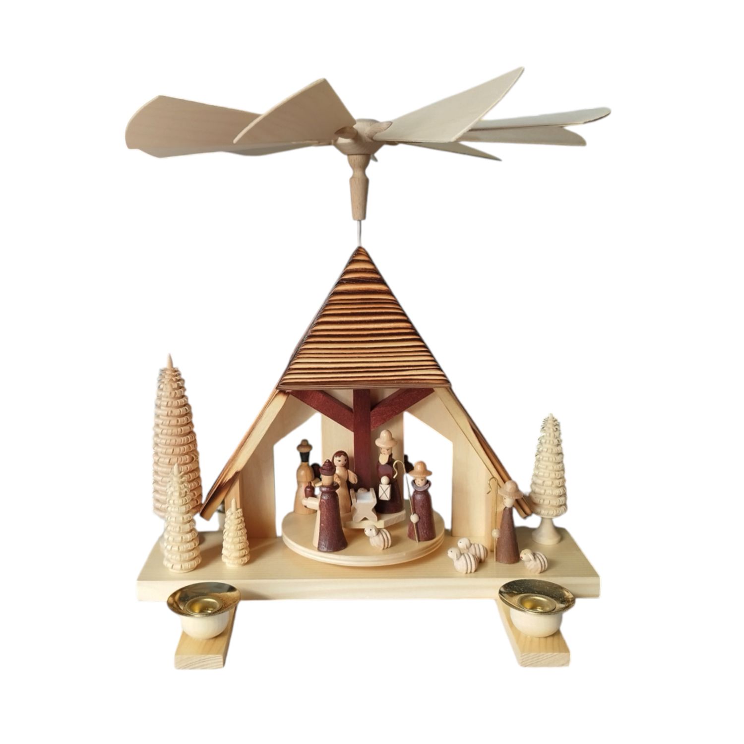 Pyramide Krippenhaus gesandelt, natur