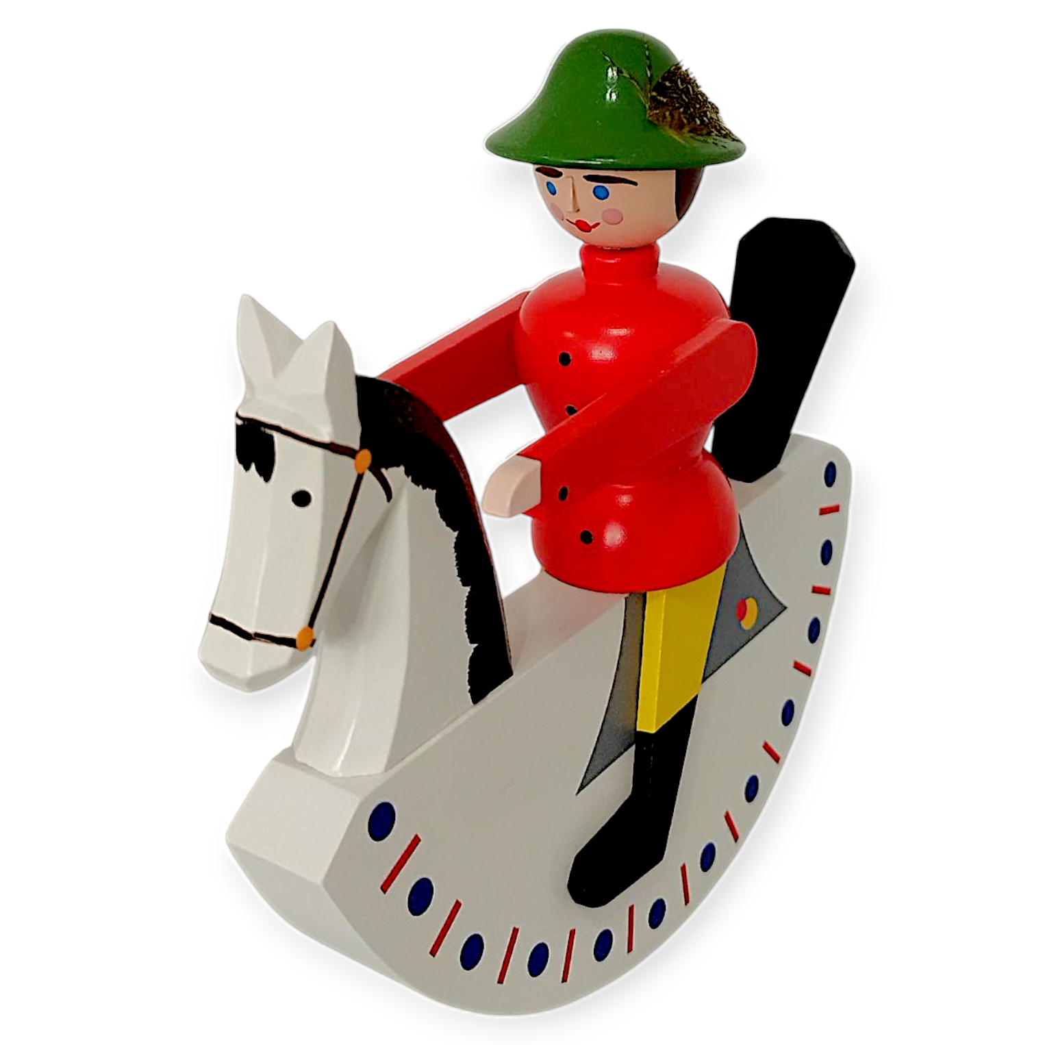 Seiffener Reiter farbig