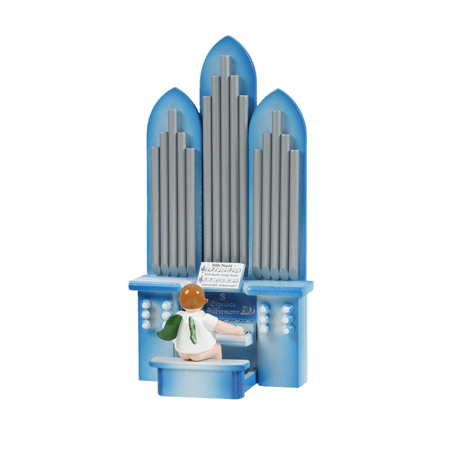 Engel an der Orgel ohne Krone