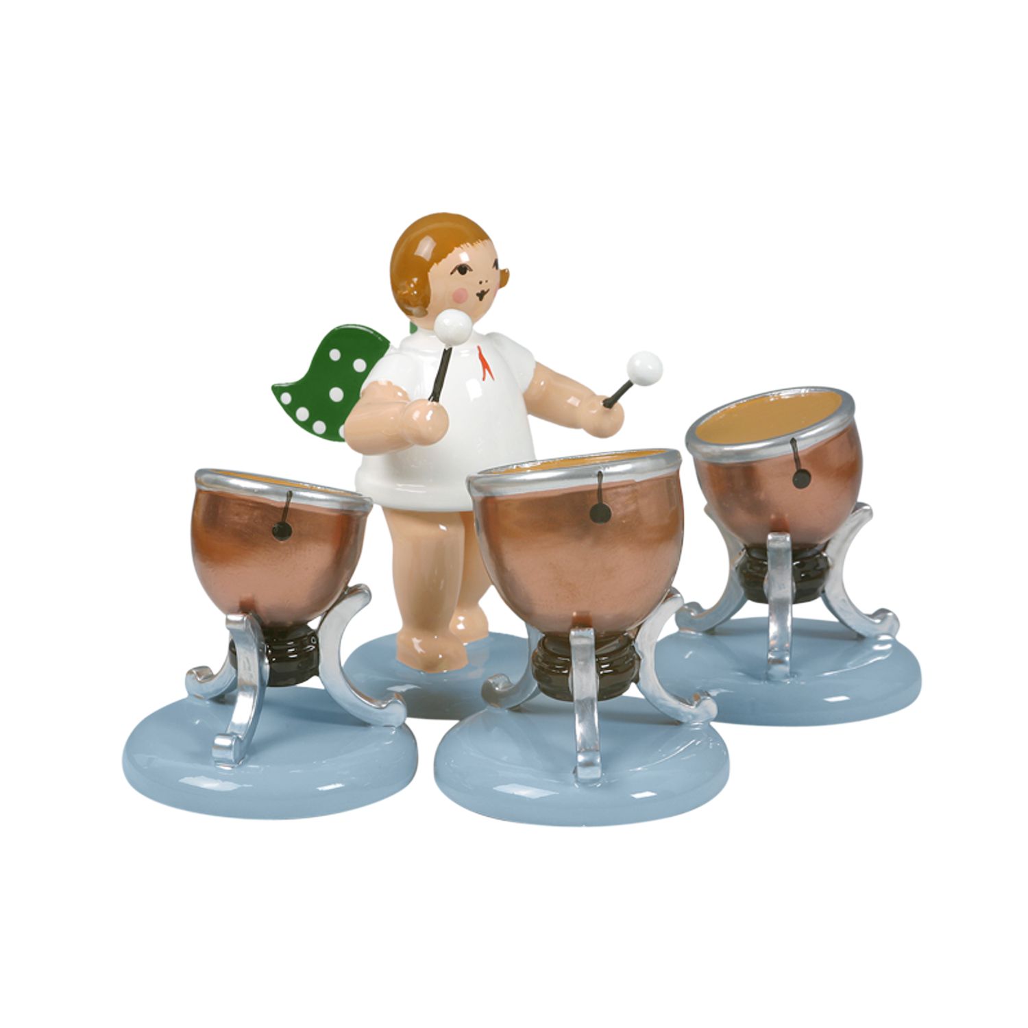 Engel mit 3 Pauken ohne Krone