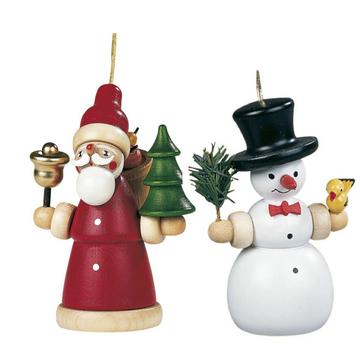 Behangpaar Schneemann und Weihnachtsmann