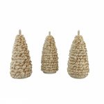 3 Seiffener Fichten natur, 10cm