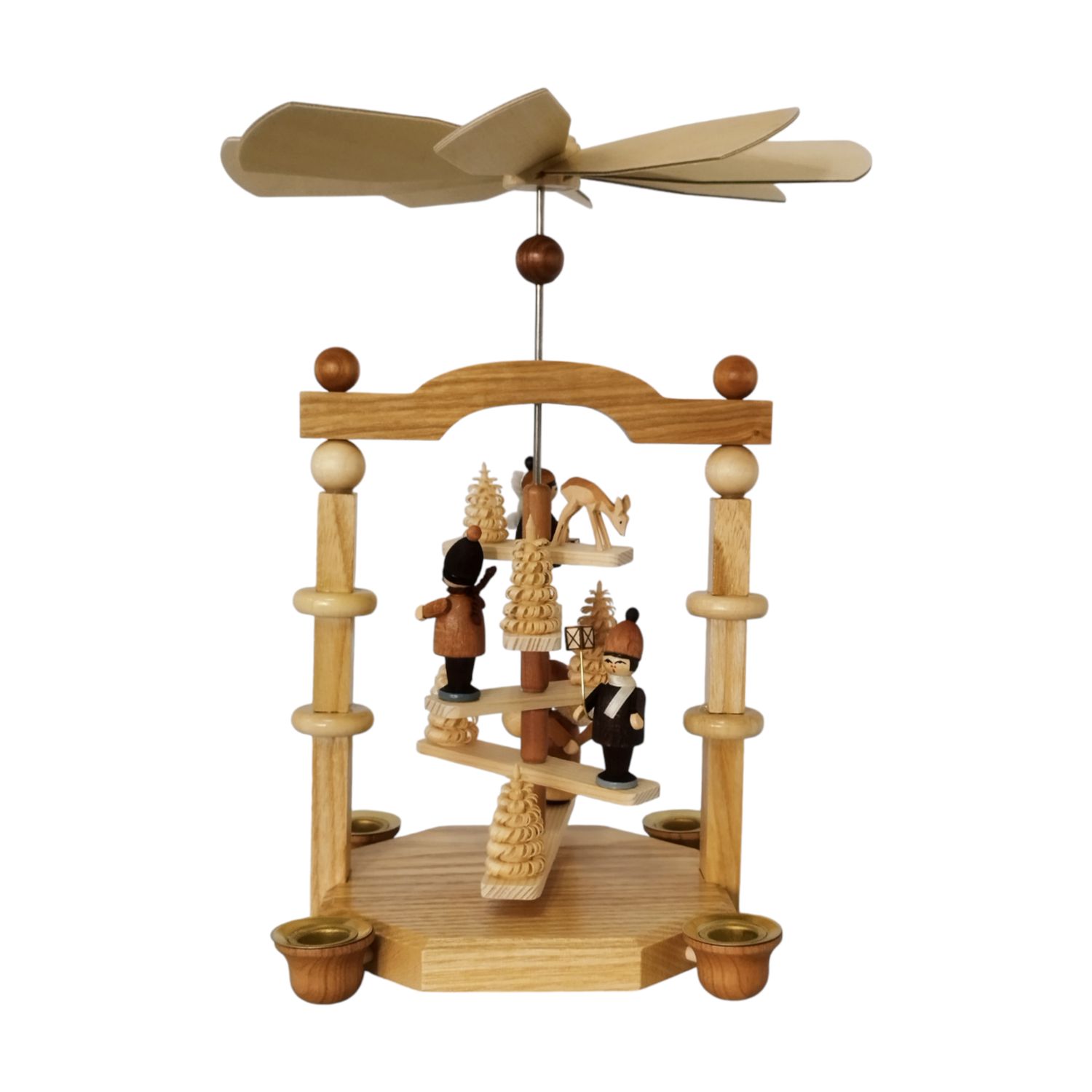 Pyramide Treppe mit Laternenkinder