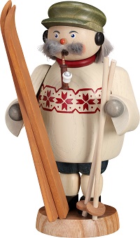 Räuchermann Skifahrer, 18 cm
