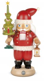 Nussknacker Weihnachtsmann mit Weihnachtsbaum