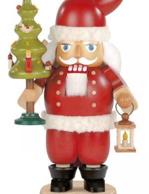 Nussknacker Weihnachtsmann mit Weihnachtsbaum