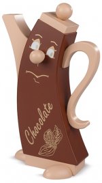 Räucherfigur Kanne Chocolate