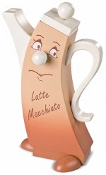 Räucherfigur Kanne Latte Macchiato
