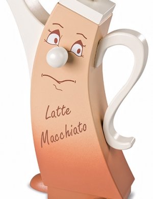 Räucherfigur Kanne Latte Macchiato
