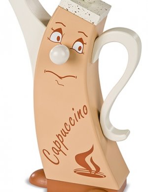 Räucherfigur Kanne Cappuccino